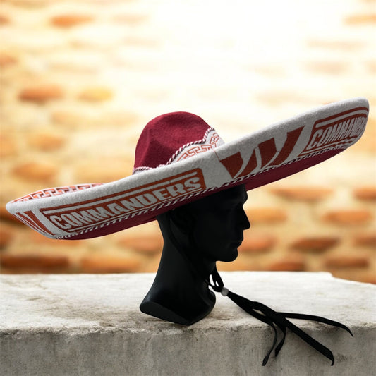 Washington Commanders Mexican Charro Hat Sombrero Mariachi Adult One Size