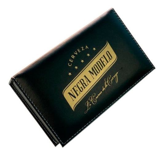 Dominoes Set Cerveza Negra Modelo In Faux Leather Case Domino