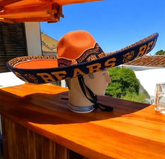 Chicago Bears Mexican Charro Hat Sombrero Mariachi Adult One Size