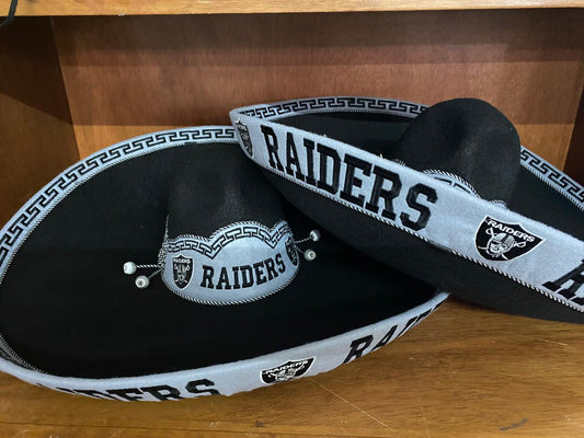 Las Vegas Raiders Mexican Charro Hat Sombrero Mariachi Adult One Size