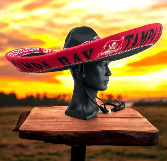 Tampa Bay Buccaneers Mexican Charro Hat Sombrero Mariachi Adult One Size
