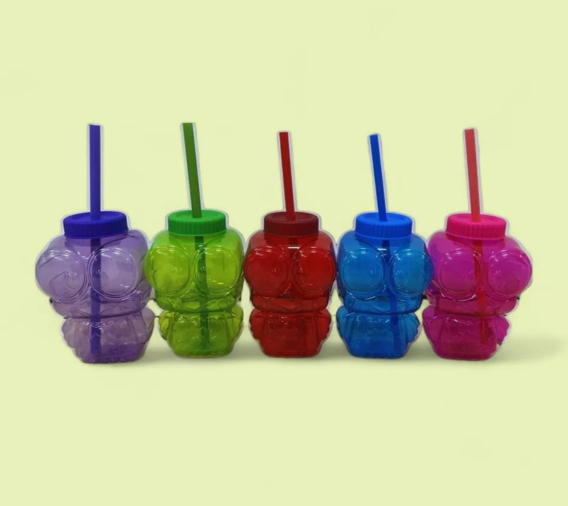 Keroppi Chela Popote Cup Vaso Michelada Party Cup. 1L Random Colors (10 Cups)