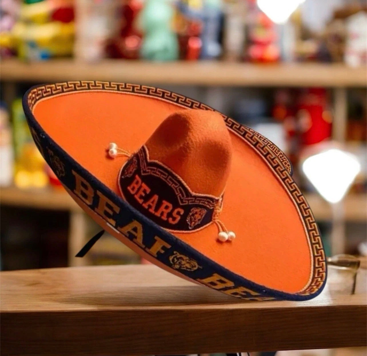 Chicago Bears Mexican Charro Hat Sombrero Mariachi Adult One Size
