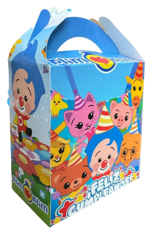50 Dulceros Party Candy Box Favor Tema Payasito