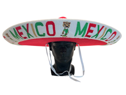 Mexico USA Canada FIFA World Cup Charro Hat OSFA Sombrero Copa del Mundo Red