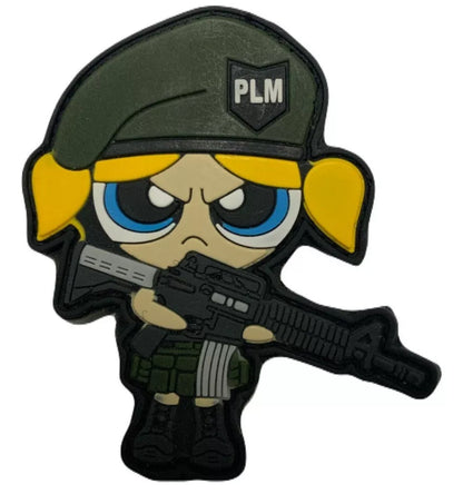 The Powerful Puff Girls Tactical Patch Military Hook & Loop Vest Patch Airsoft