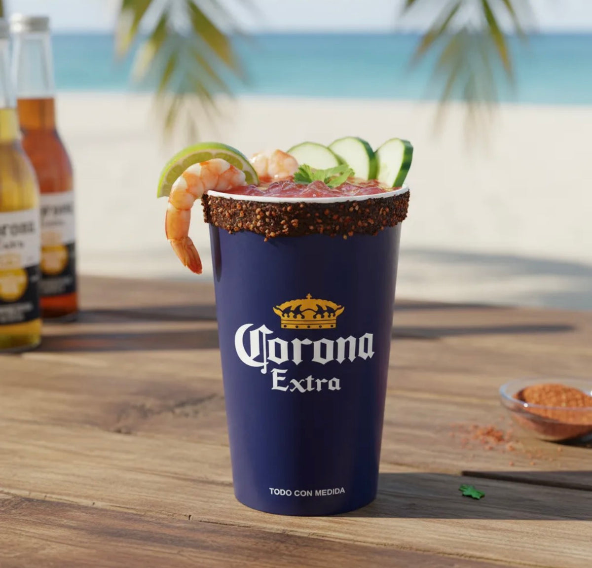 Disposable Corona cups 1300ml Beer or Micheladas 100Pcs