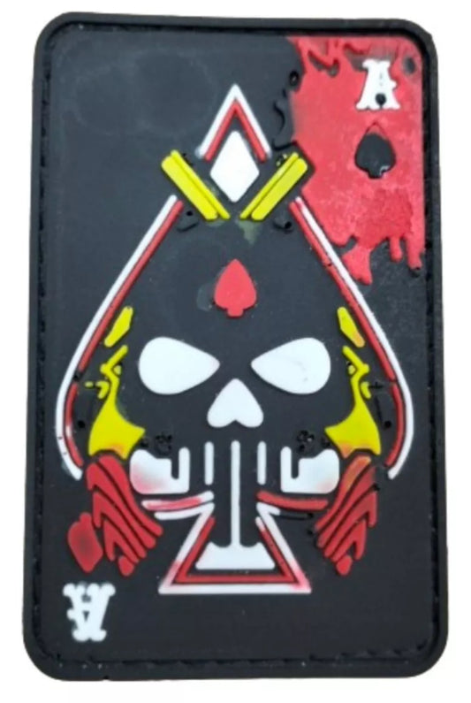 Tactical Military Patch As Poker Parche Táctico Militar Skull Calavera  Mexico