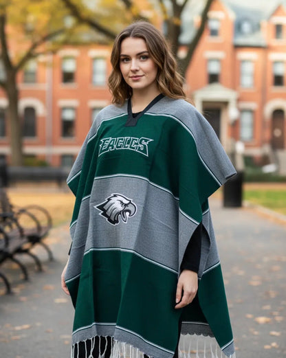 Philadelphia Eagles Jorongo Sarape Poncho Artesanal Winter