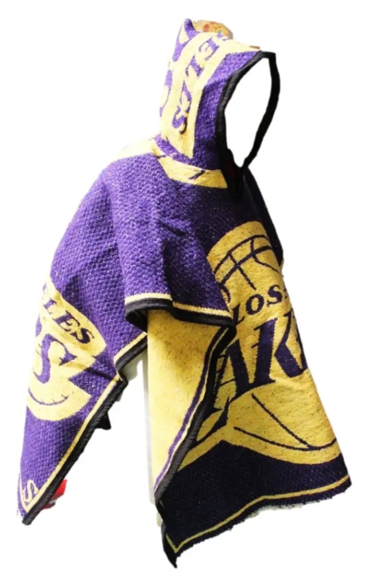 Los Angeles Lakers LA Jorongo Sarape Artesanal Mexican Poncho