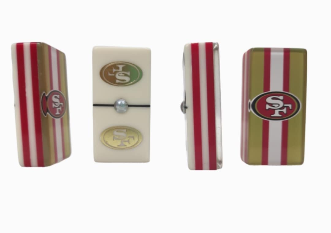 Dominoes Set San Francisco 49ers in Faux Leather Case Domino