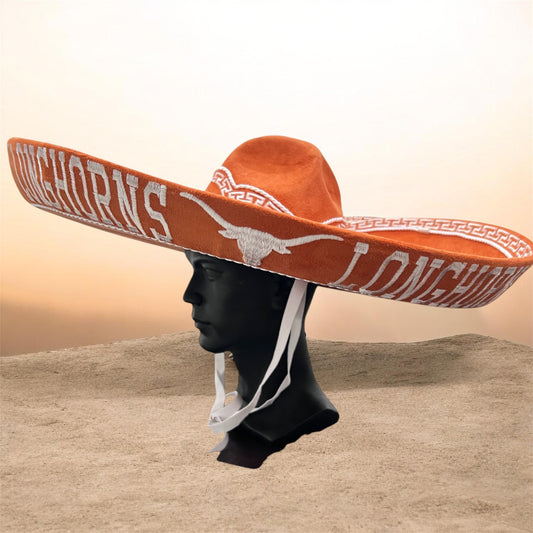 Texas Longhorns UT Austin Mexican Charro Hat Sombrero Mariachi Adult One Size